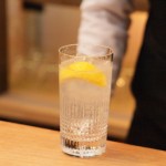 Setouchi lemon shochu highball with lemons from Hiroshima