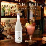 The original cocktail ‘pur femne’ that is made at a bar in Hiroshima city with the SHIROI series liqueur, chardonnay,